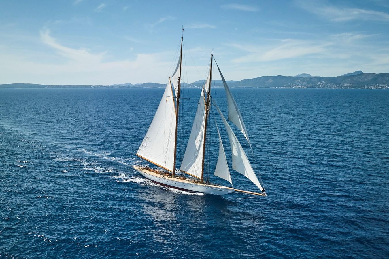 a sailboat on the water aboard ELENA OF LONDON Yacht for Sale