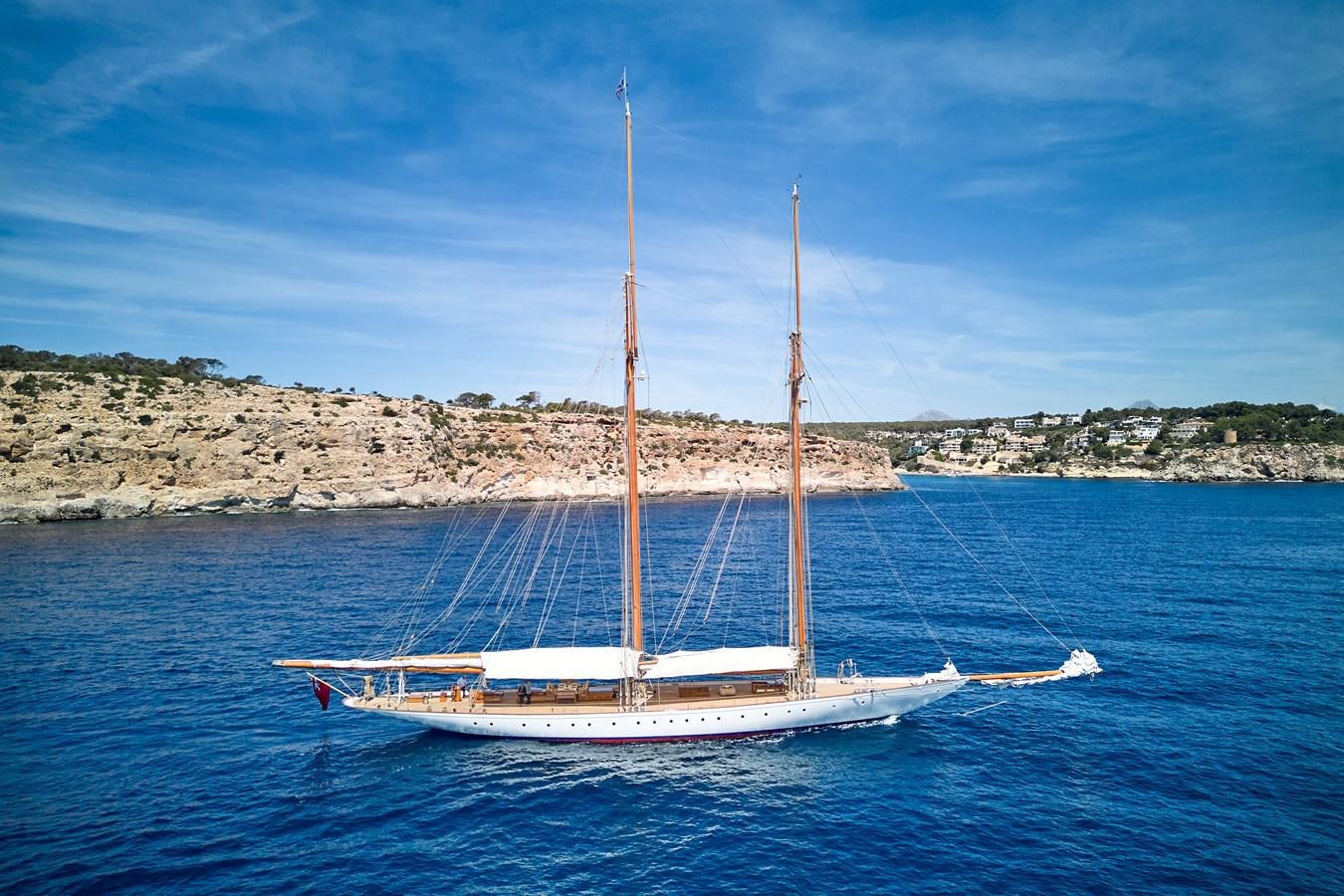 a boat on the water aboard ELENA OF LONDON Yacht for Sale