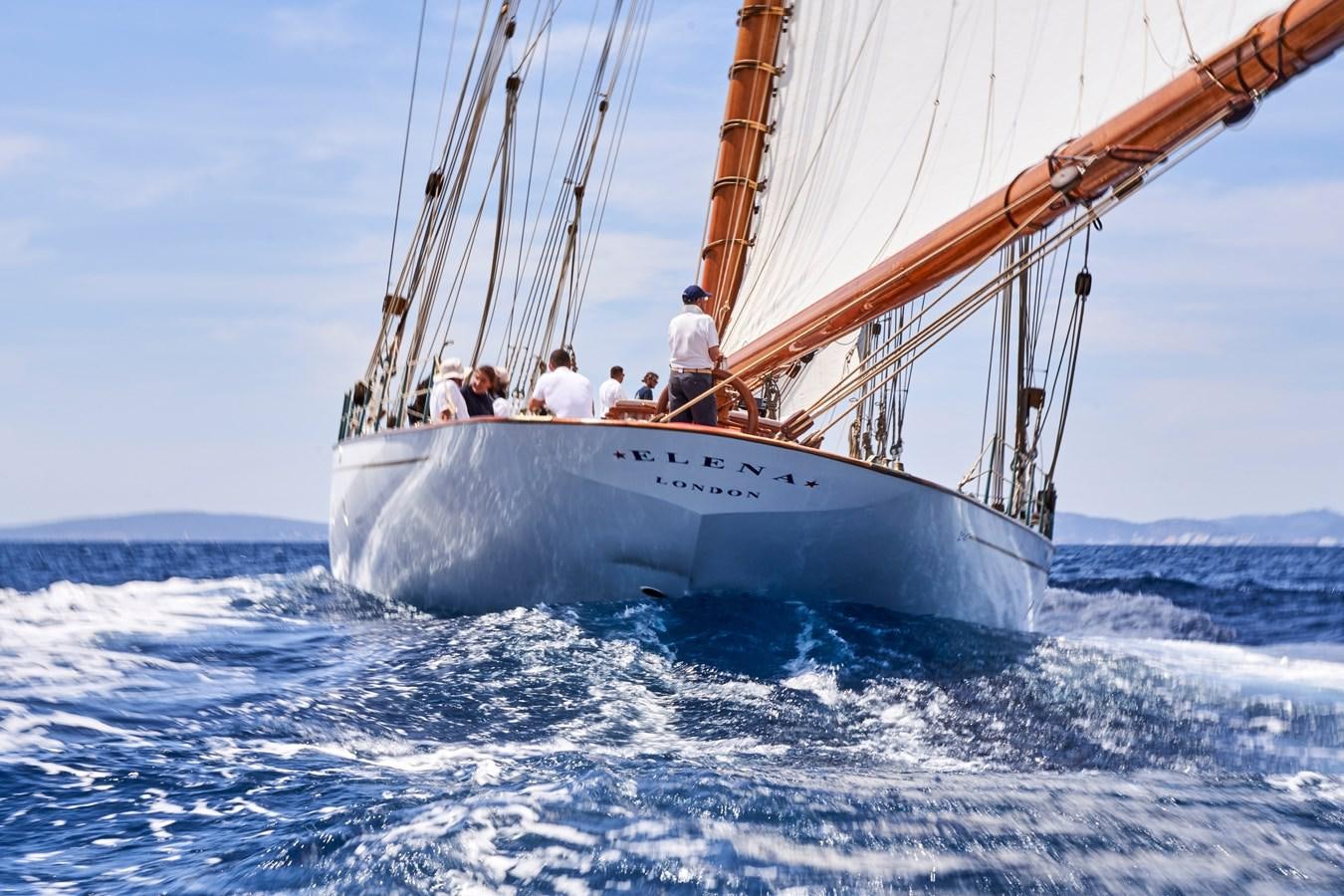 a sailboat on the water aboard ELENA OF LONDON Yacht for Sale