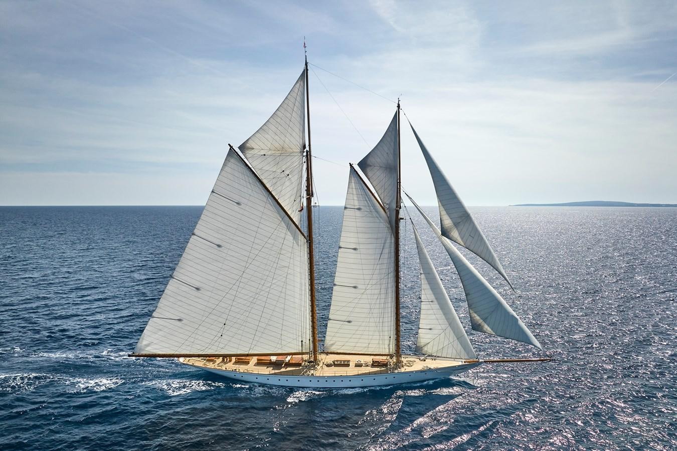 a sailboat on the water aboard ELENA OF LONDON Yacht for Sale