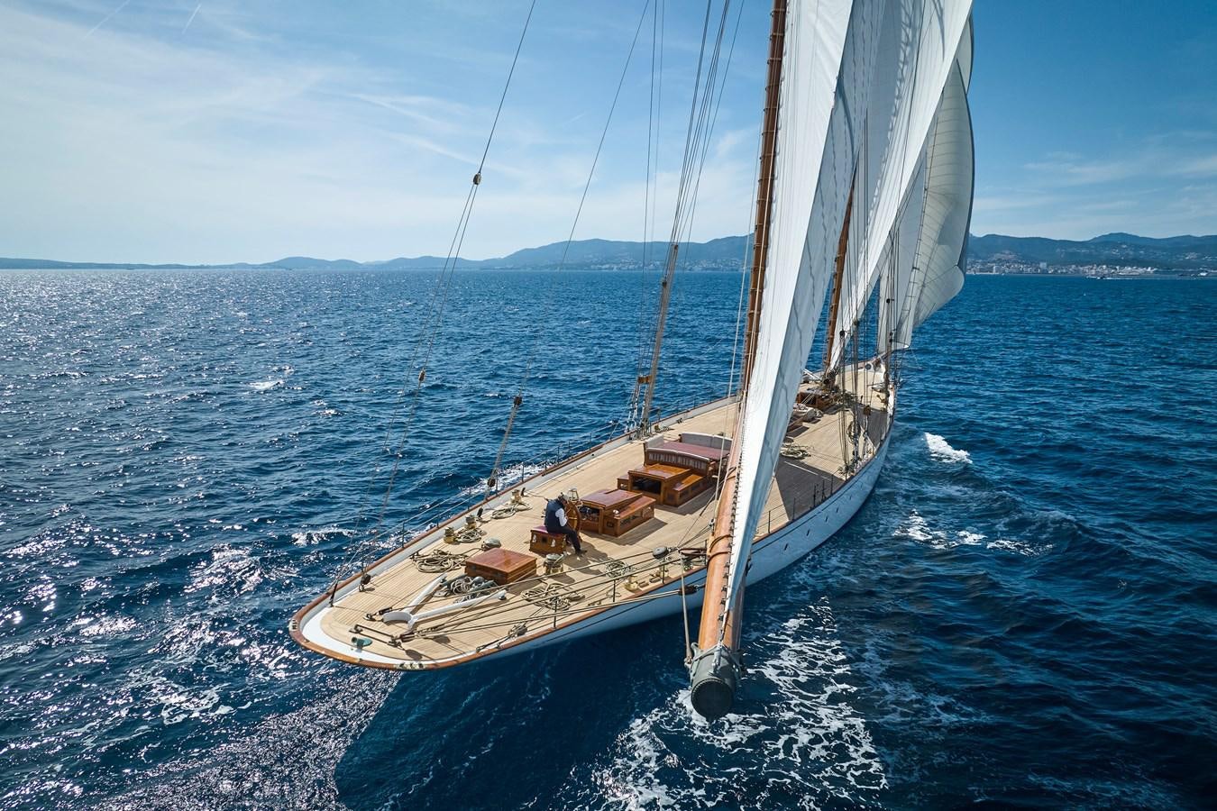 a boat on the water aboard ELENA OF LONDON Yacht for Sale