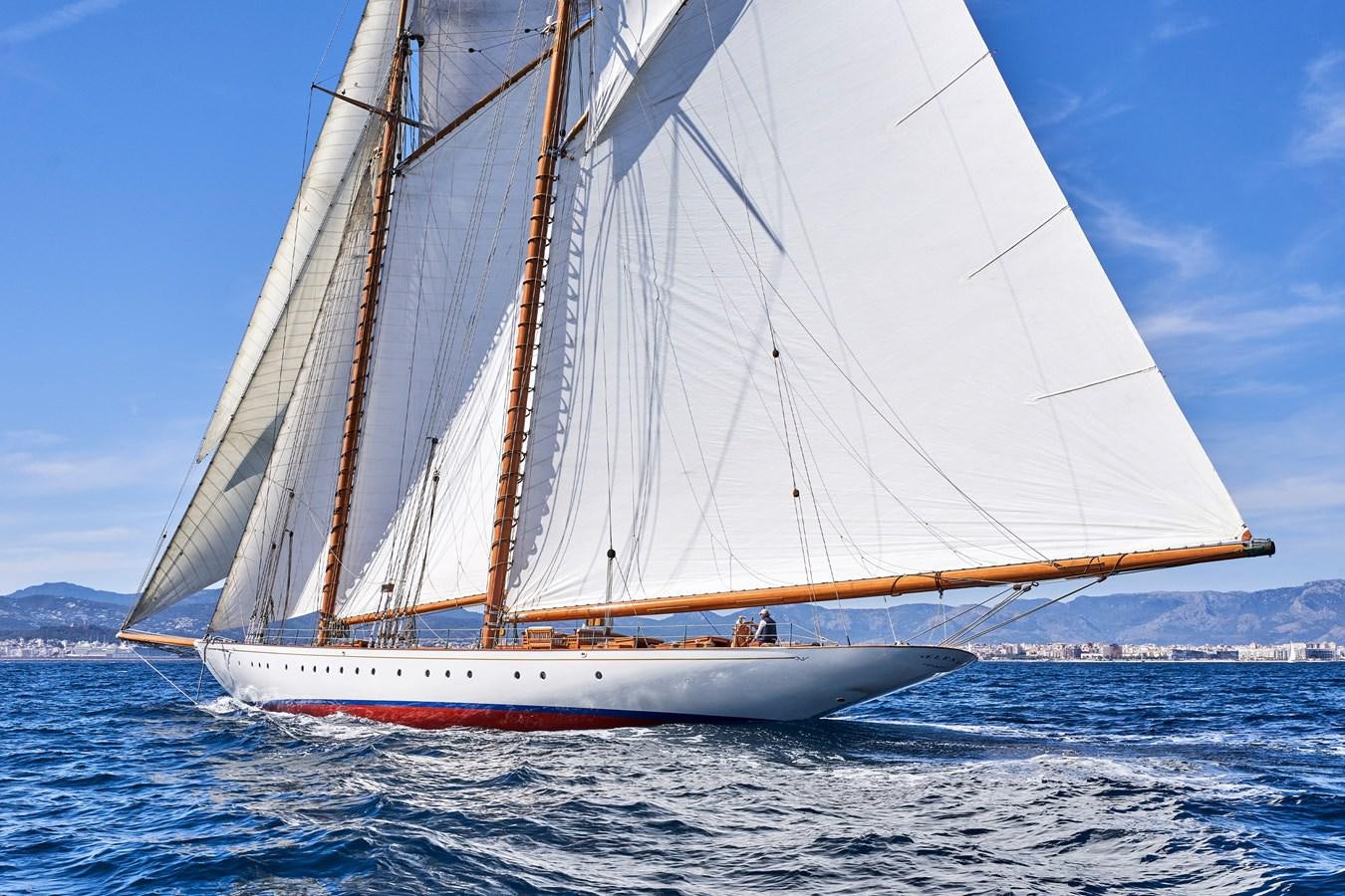 a sailboat on the water aboard ELENA OF LONDON Yacht for Sale