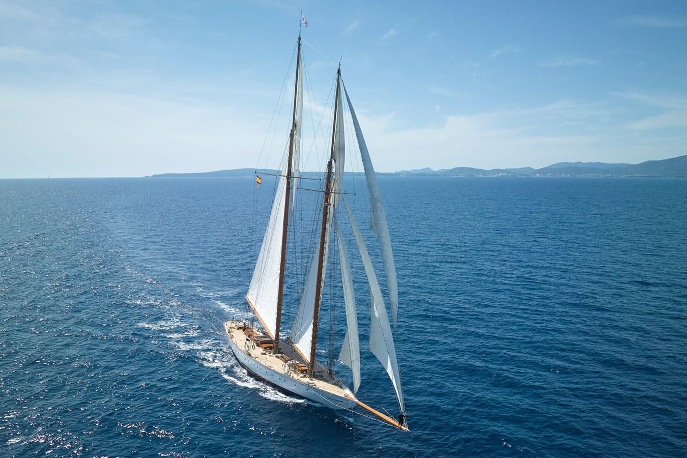a sailboat on the water aboard ELENA OF LONDON Yacht for Sale