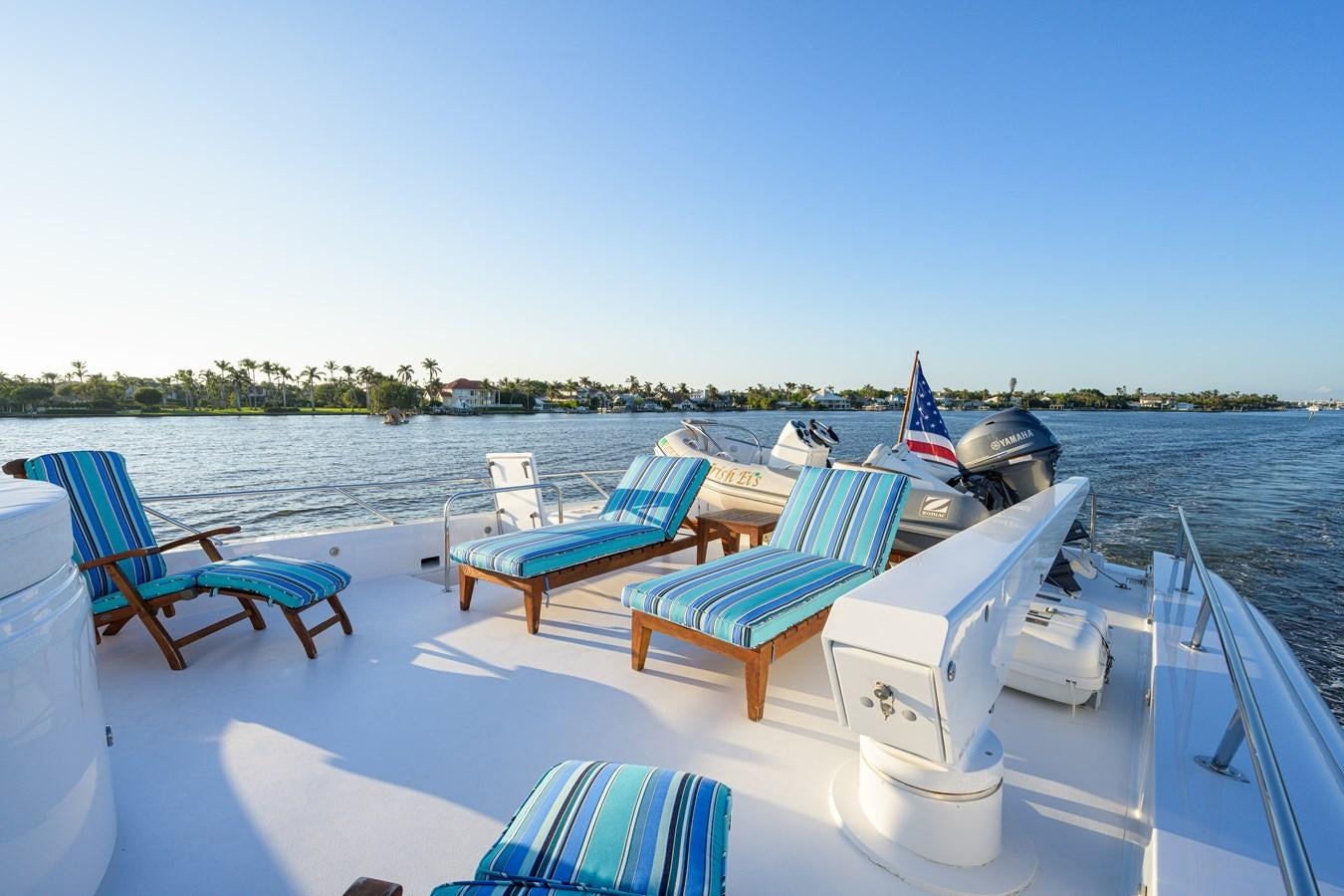 a boat on the water aboard SAR Yacht for Sale