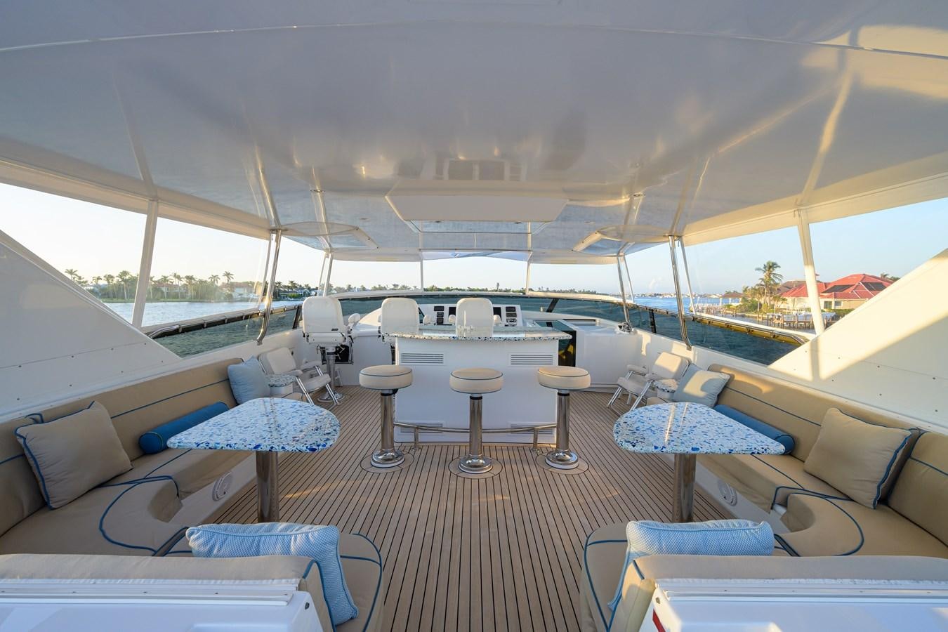 inside of a boat aboard SAR Yacht for Sale