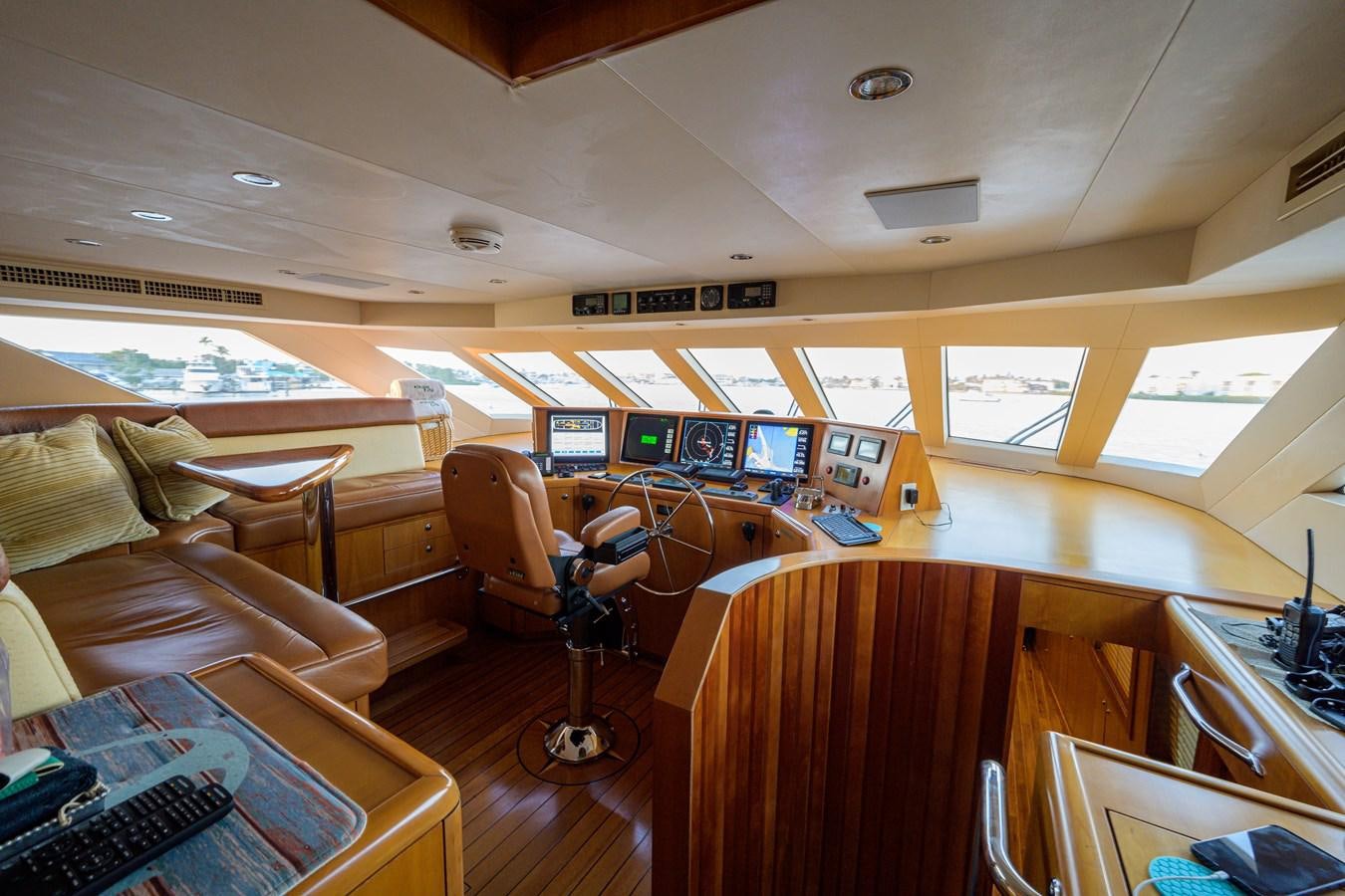inside of a plane aboard SAR Yacht for Sale