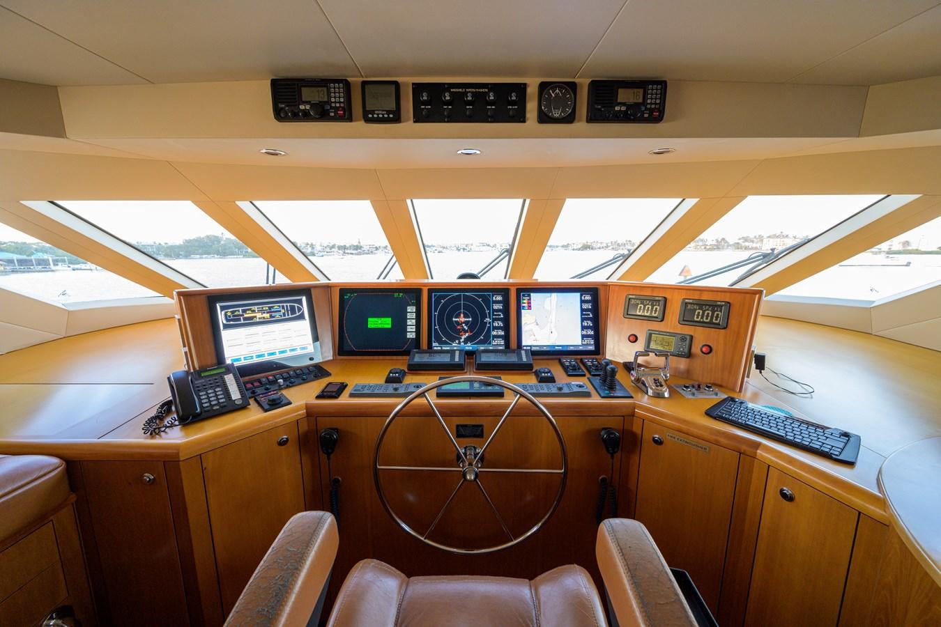 inside of a plane aboard SAR Yacht for Sale