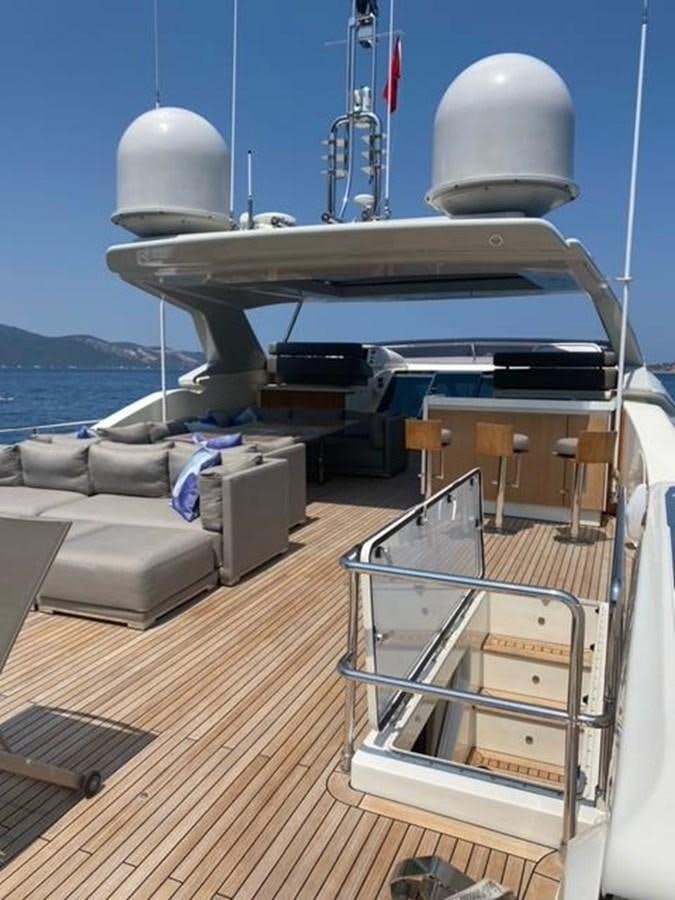 a boat on a deck aboard SELF Yacht for Sale