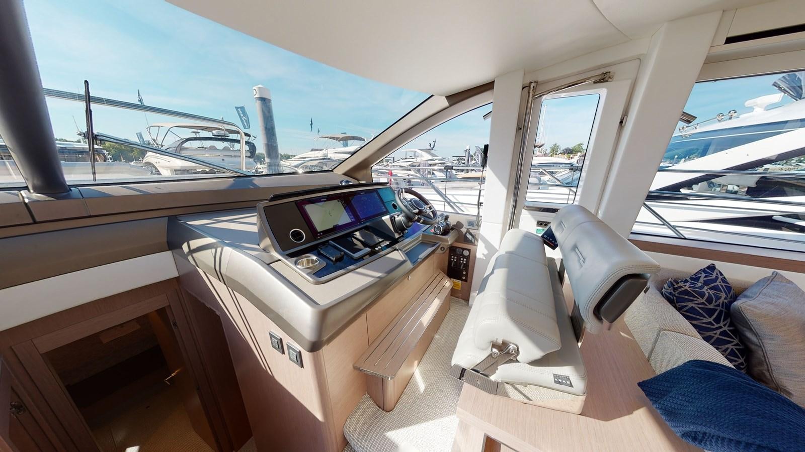 inside of a car aboard RANI Yacht for Sale