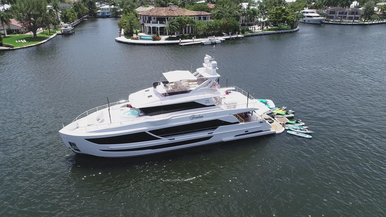 a boat on the water aboard FREEDOM Yacht for Sale