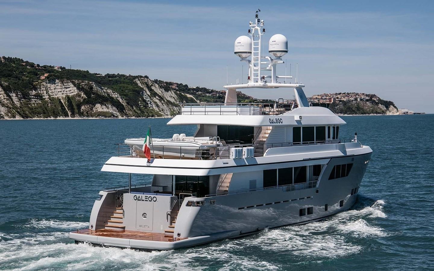 a boat on the water aboard ATLAS Yacht for Sale