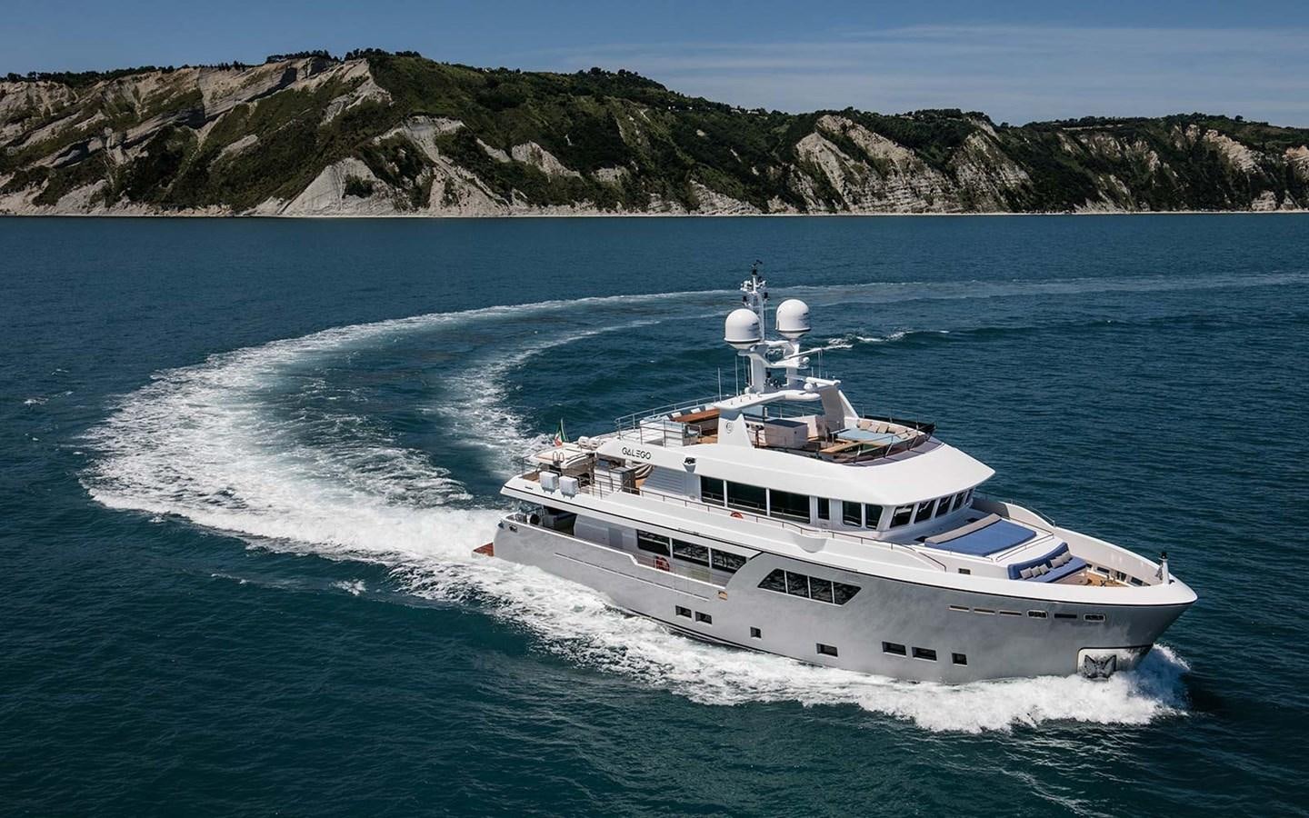 a boat on the water aboard ATLAS Yacht for Sale