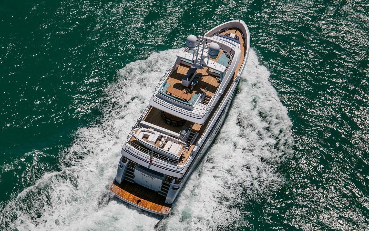 a ship in the water aboard ATLAS Yacht for Sale