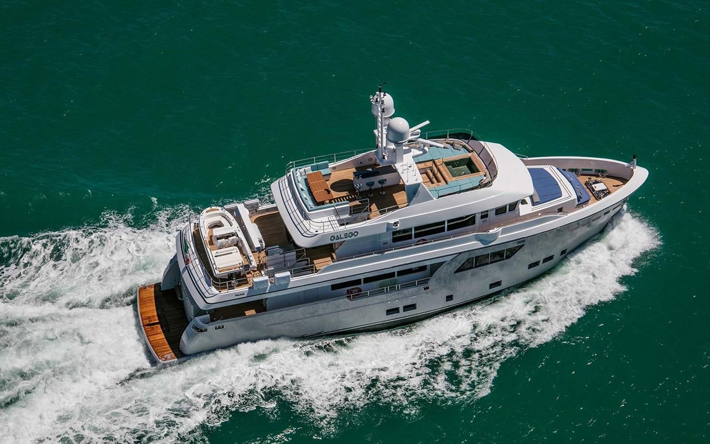 a boat on the water aboard ATLAS Yacht for Sale