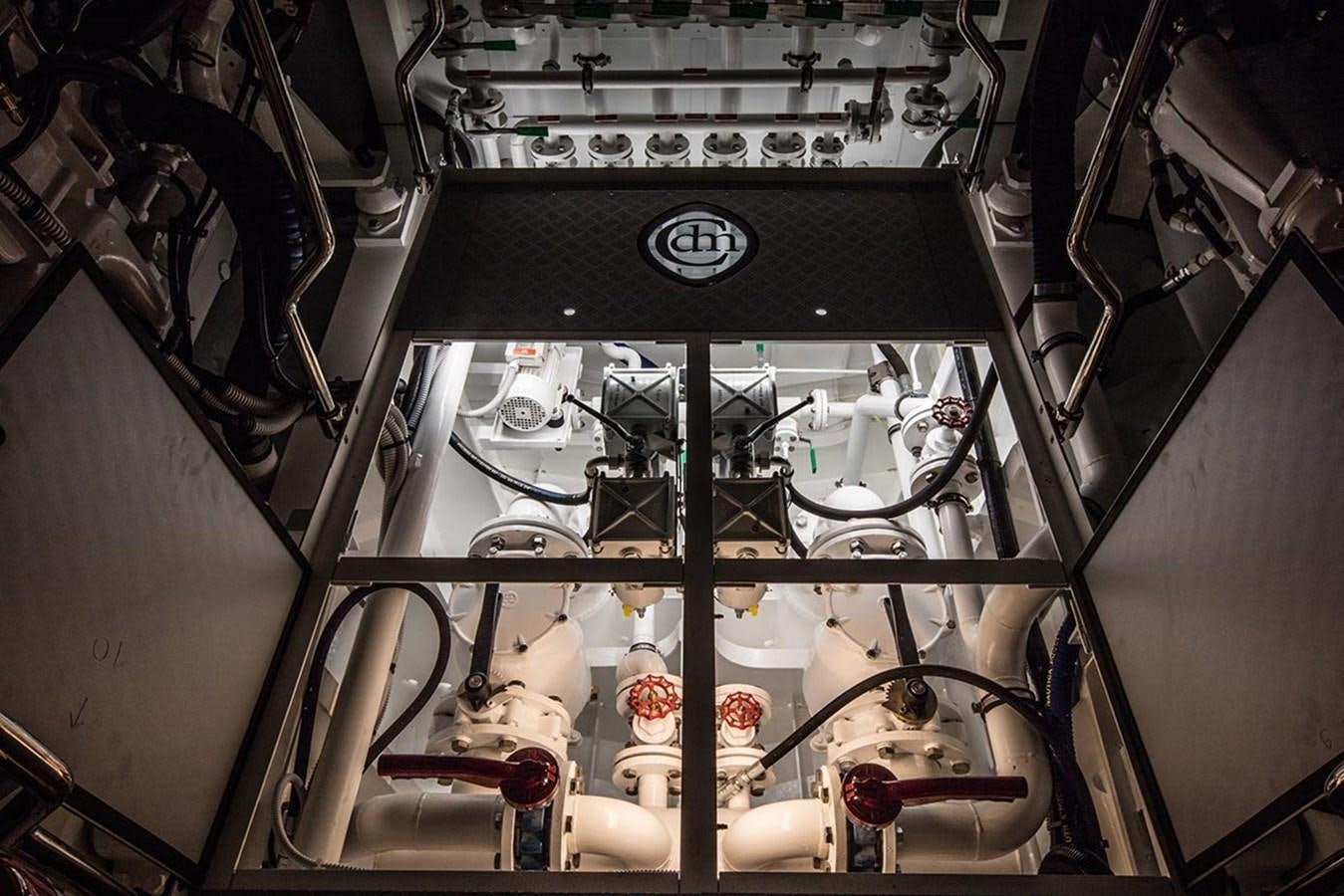 a close-up of a machine aboard ATLAS Yacht for Sale