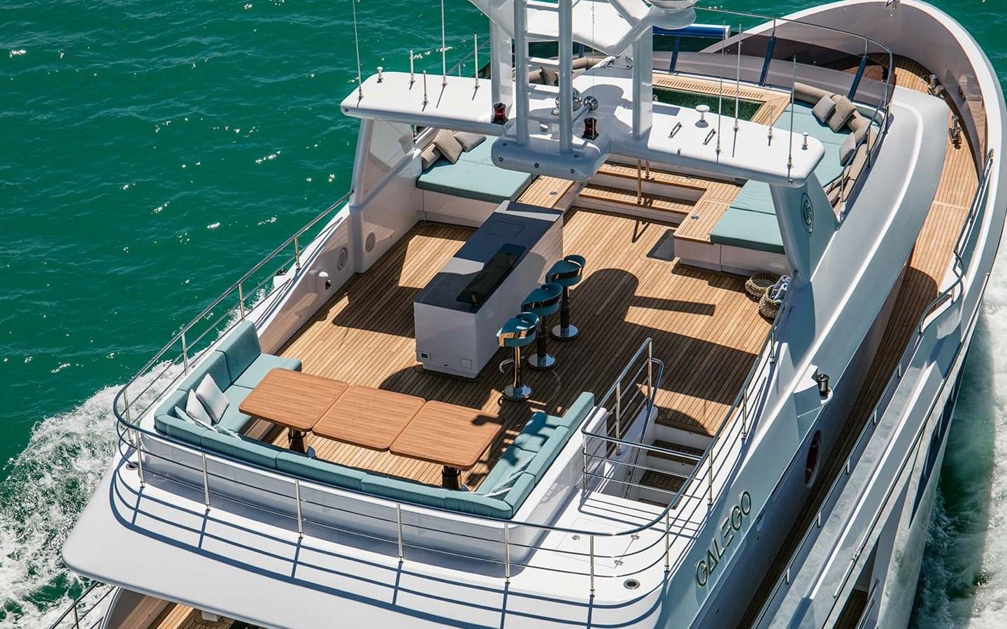 a boat on the water aboard ATLAS Yacht for Sale