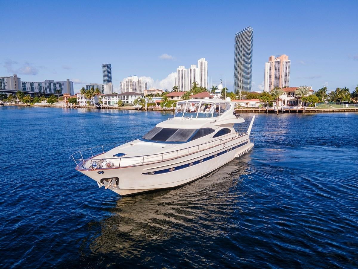 a boat on the water aboard KARTESSA III Yacht for Sale