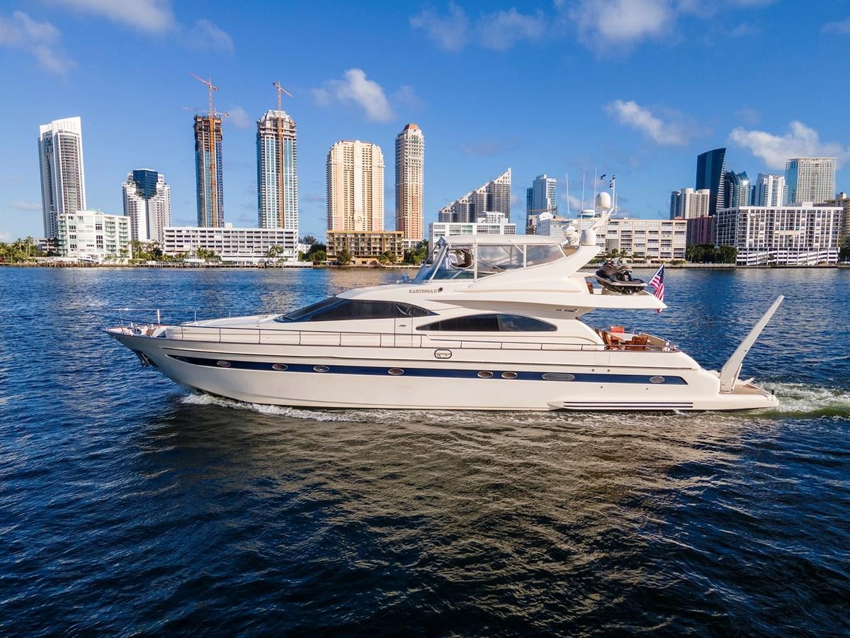 a boat in the water aboard KARTESSA III Yacht for Sale