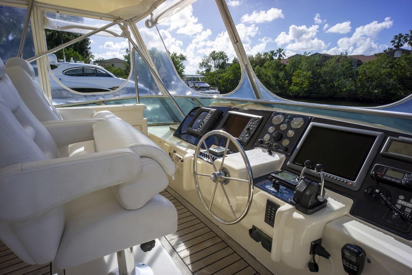 inside of a car aboard KARTESSA III Yacht for Sale