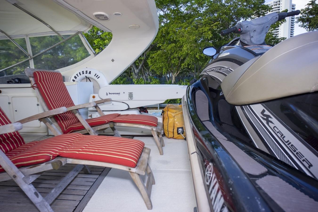 a close-up of a boat aboard KARTESSA III Yacht for Sale