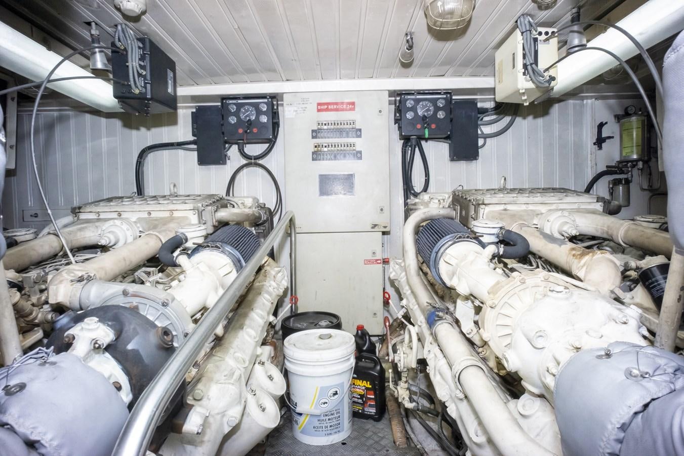 a machine with a lot of equipment aboard KARTESSA III Yacht for Sale