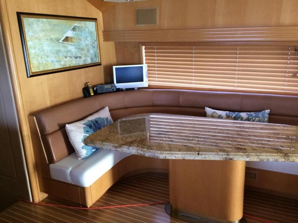 a bed with a tv on top aboard IN FLIGHT Yacht for Sale