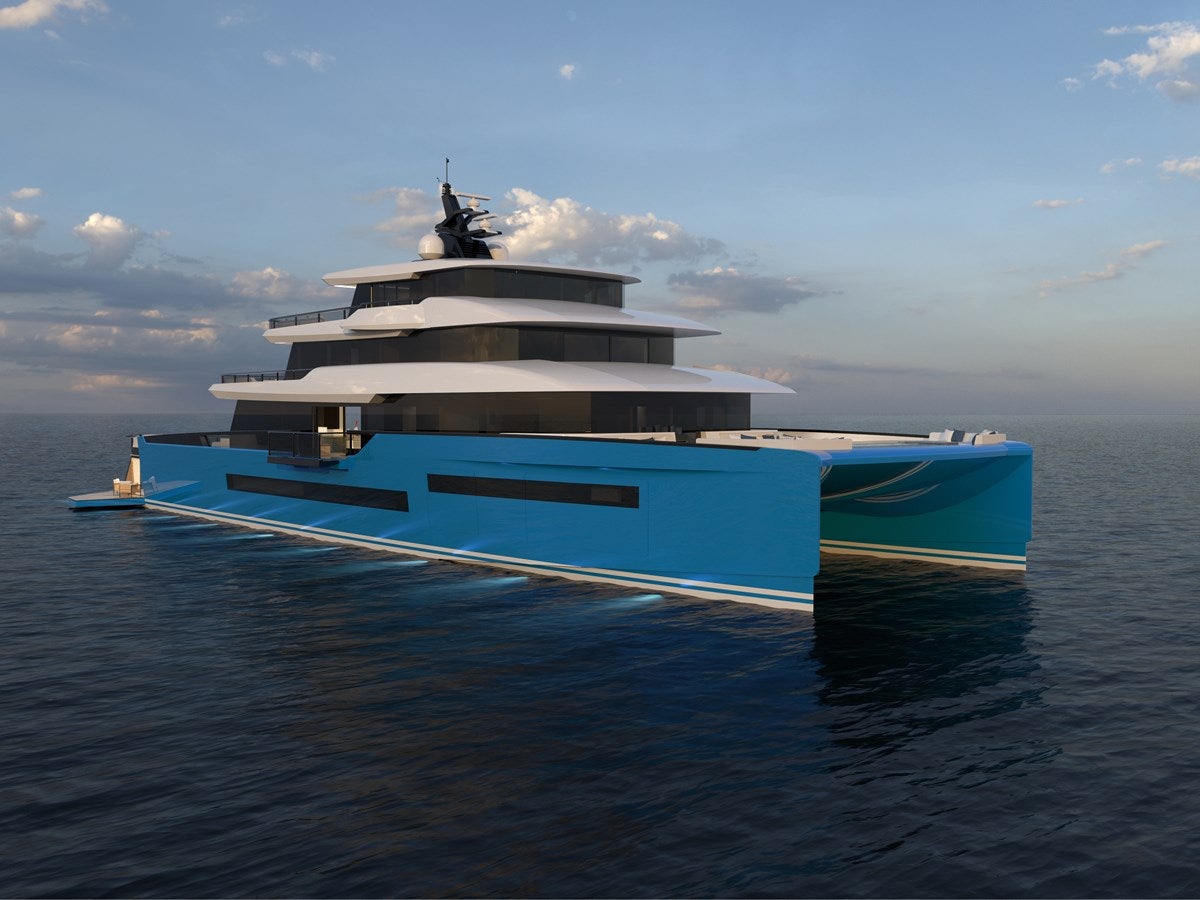 a boat in the water aboard ZEFFIRO 150' Yacht for Sale