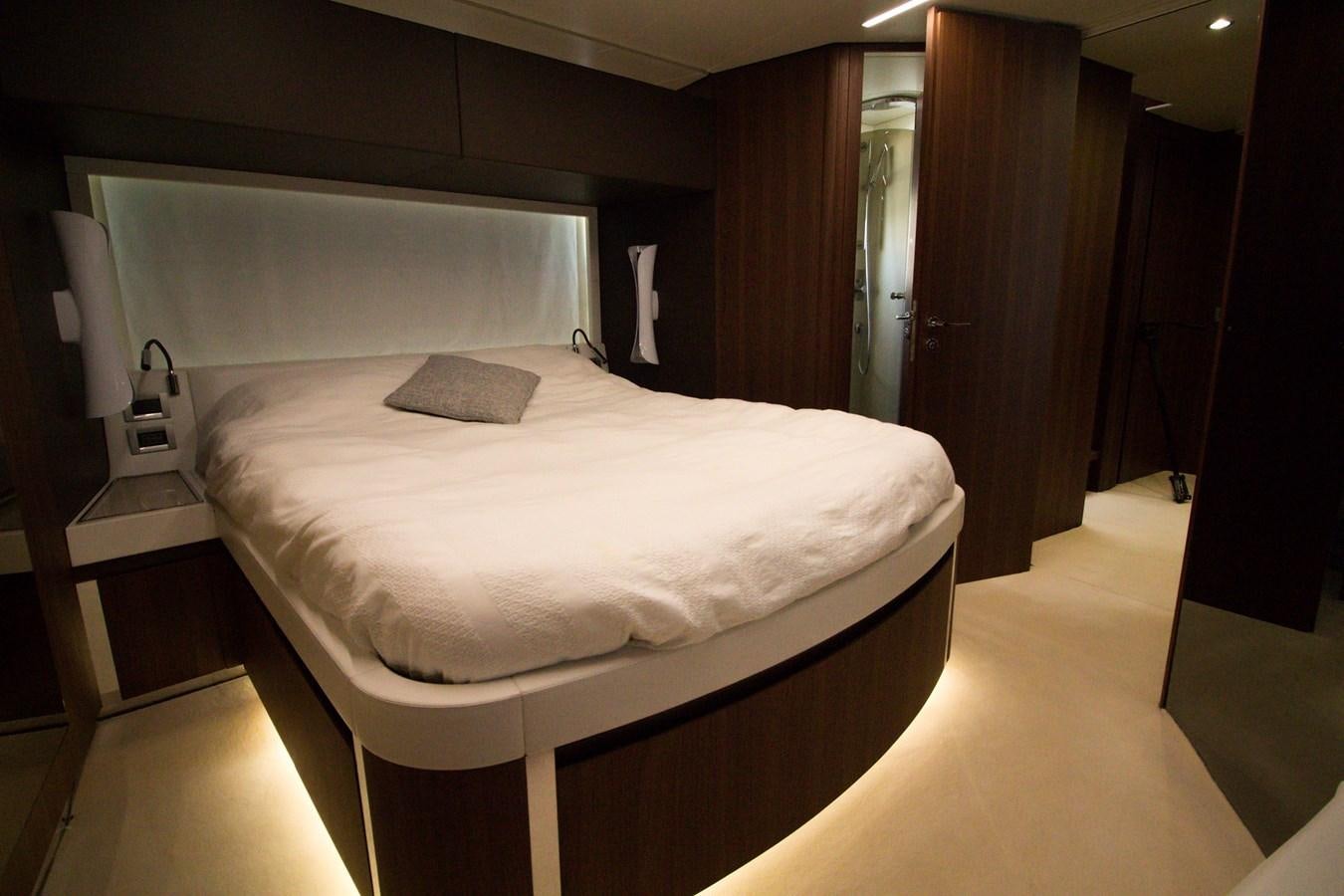 a bed in a room aboard SEDA Yacht for Sale