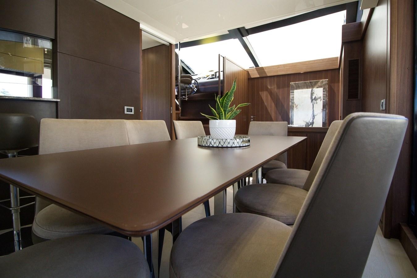 a table with a keyboard on it aboard SEDA Yacht for Sale