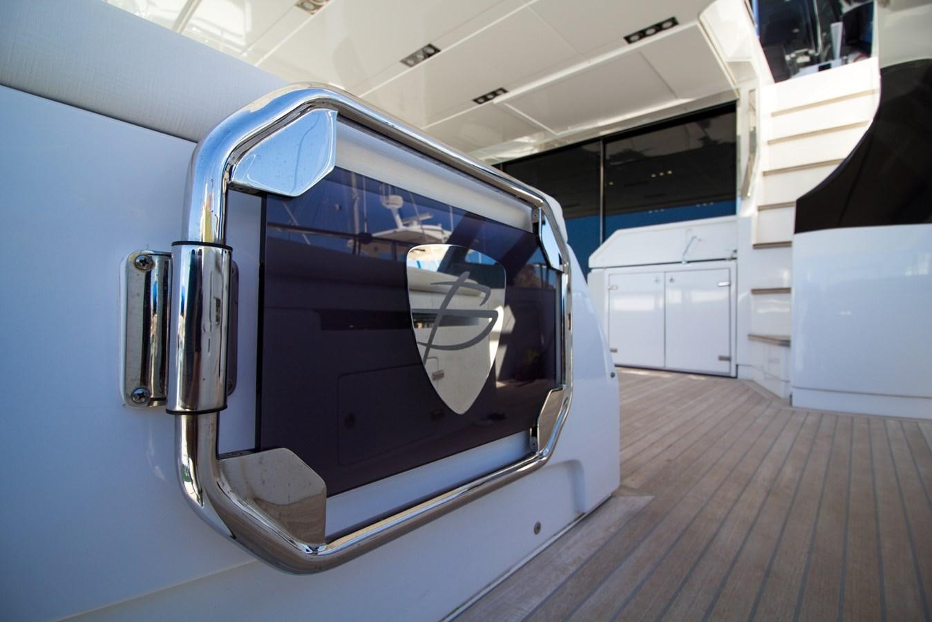 a car with its door open aboard SEDA Yacht for Sale