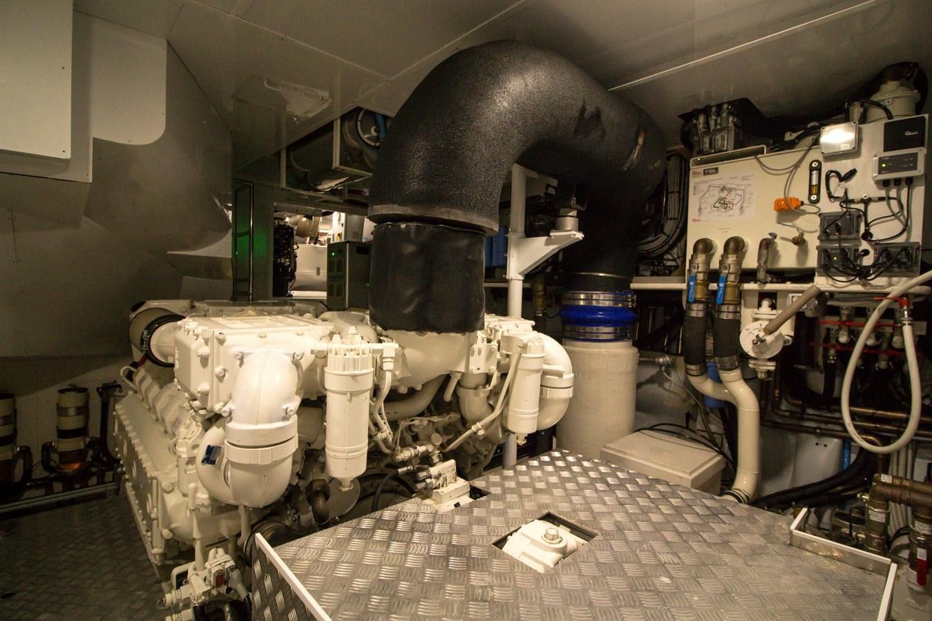 a large machine in a room aboard SEDA Yacht for Sale