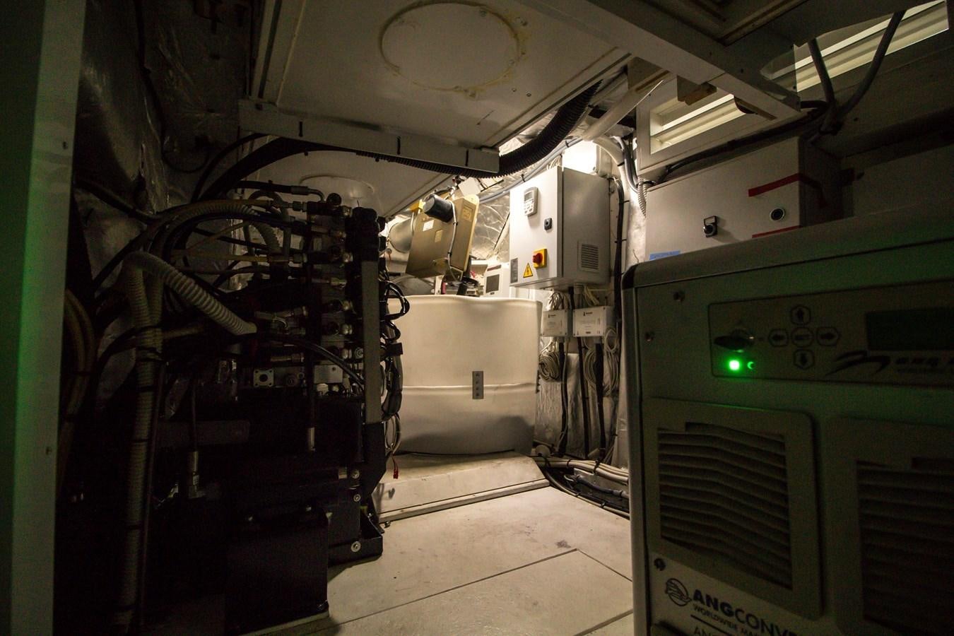 a room with machinery aboard SEDA Yacht for Sale