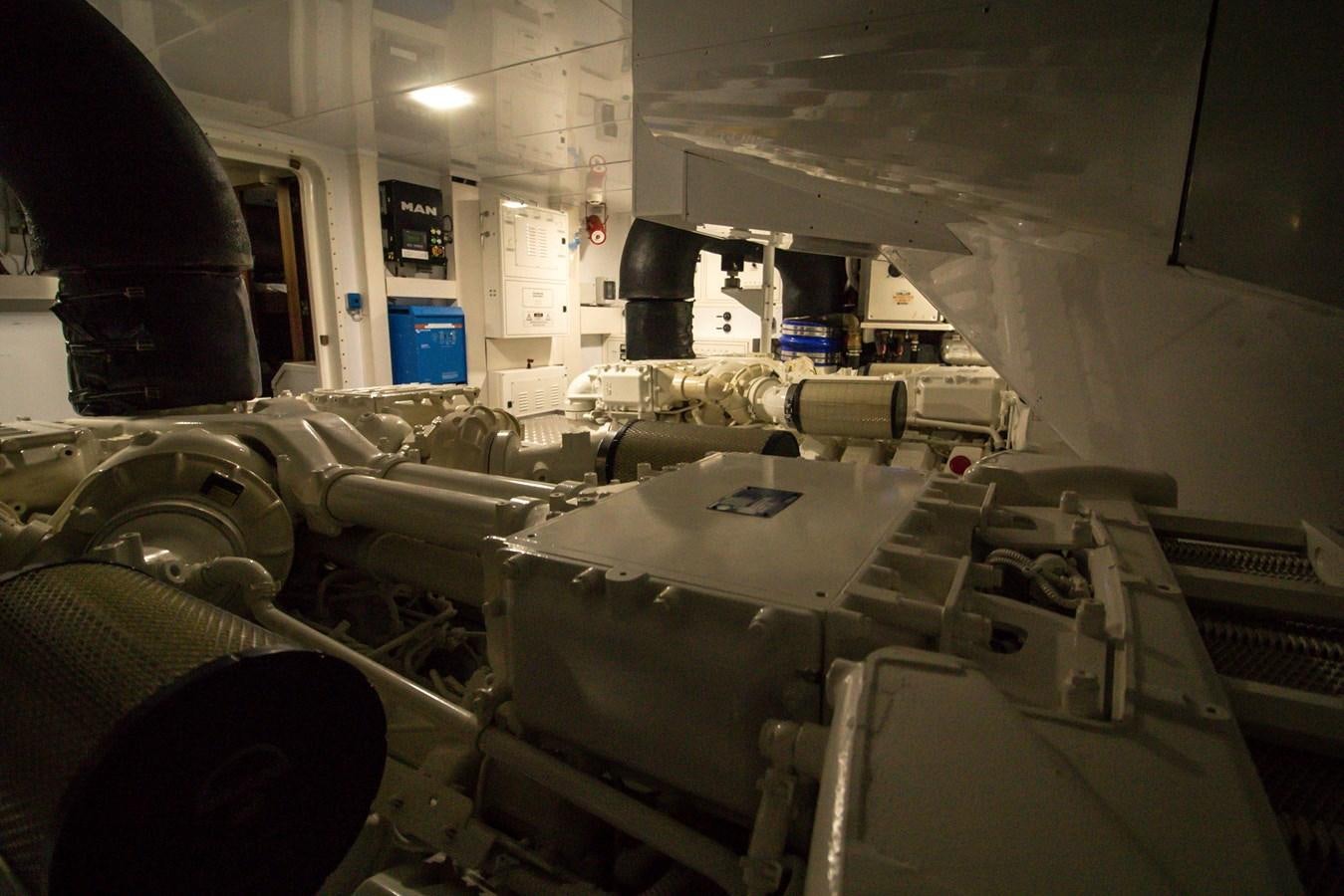 a room full of machines aboard SEDA Yacht for Sale