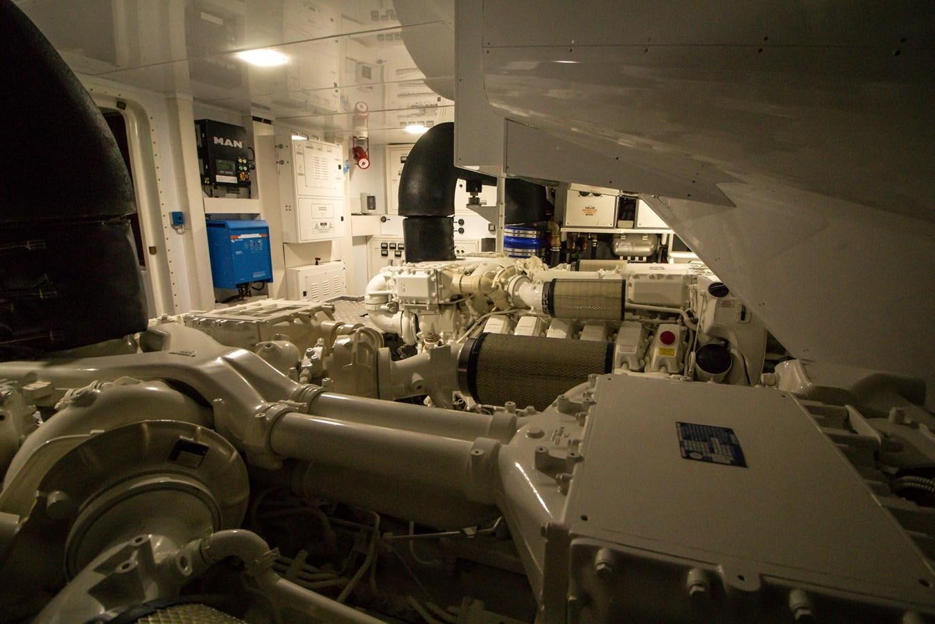 a room with machines and machinery aboard SEDA Yacht for Sale