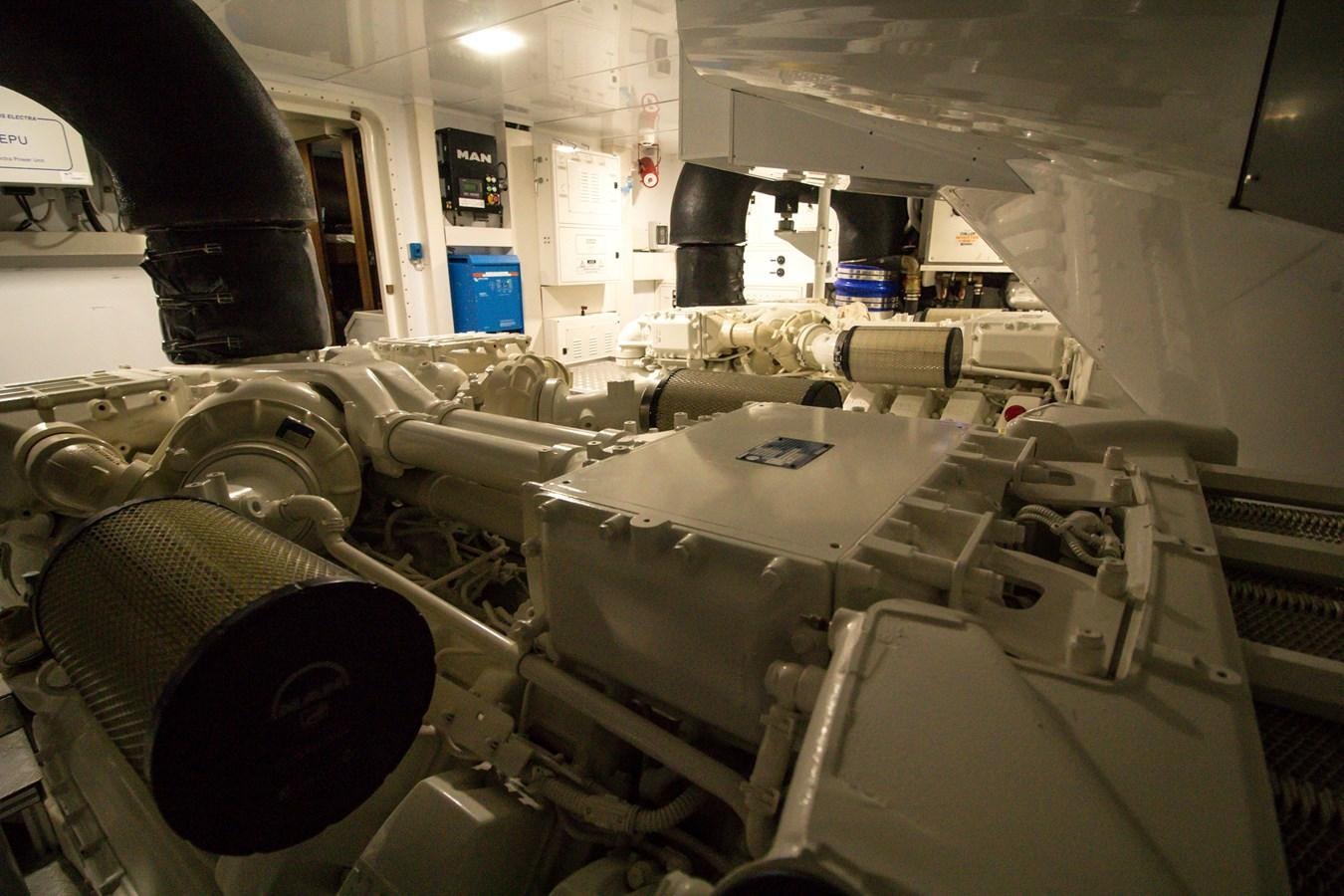 a room full of machines aboard SEDA Yacht for Sale