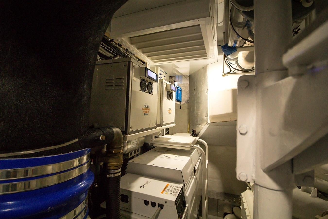 a large room with machinery aboard SEDA Yacht for Sale