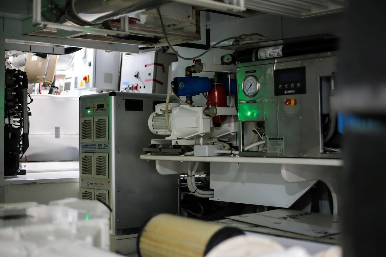 a room with machinery and equipment aboard SEDA Yacht for Sale