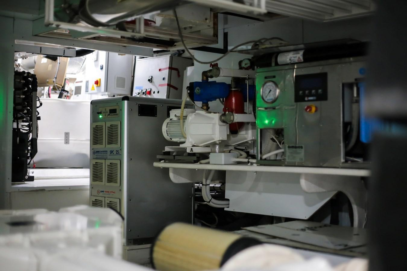 a room with several machines aboard SEDA Yacht for Sale