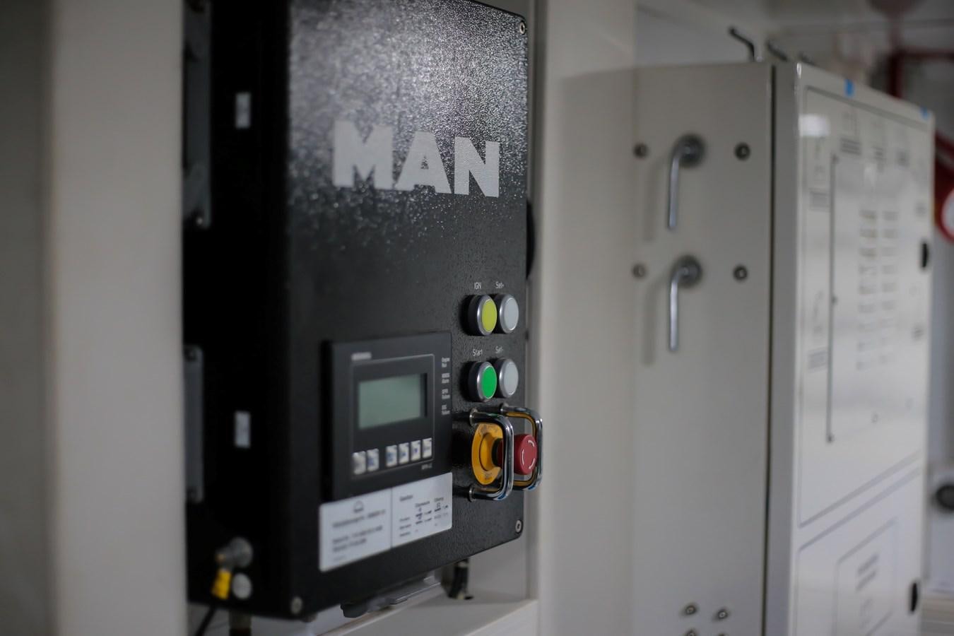 a machine with a screen aboard SEDA Yacht for Sale