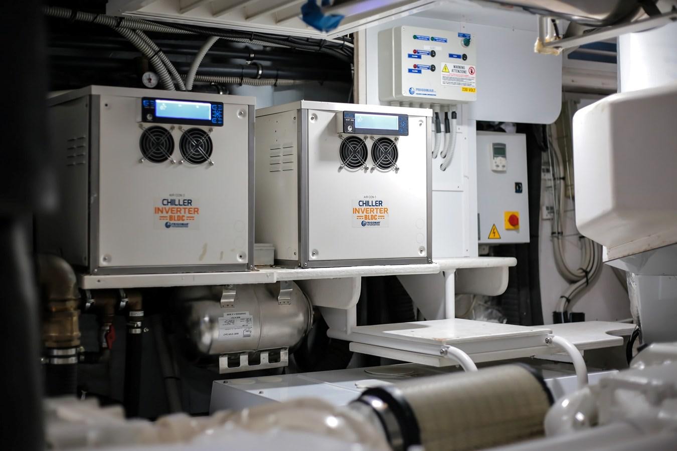 a close-up of a machine aboard SEDA Yacht for Sale