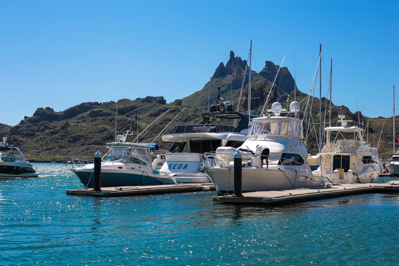 boats in the water aboard SEDA Yacht for Sale