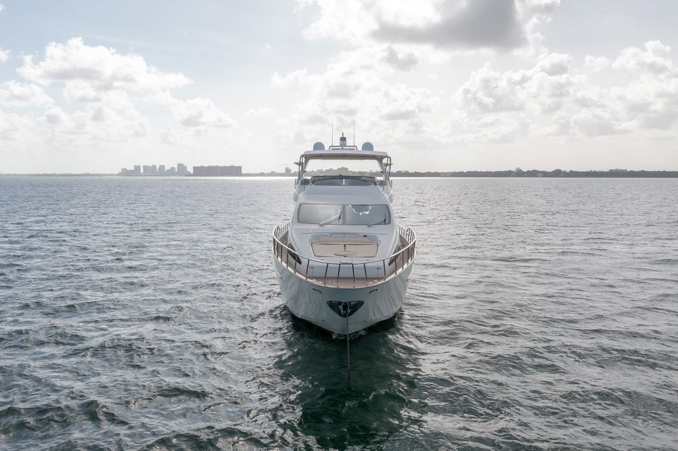 a boat in the water aboard AZIMUT 80 2003 Yacht for Sale