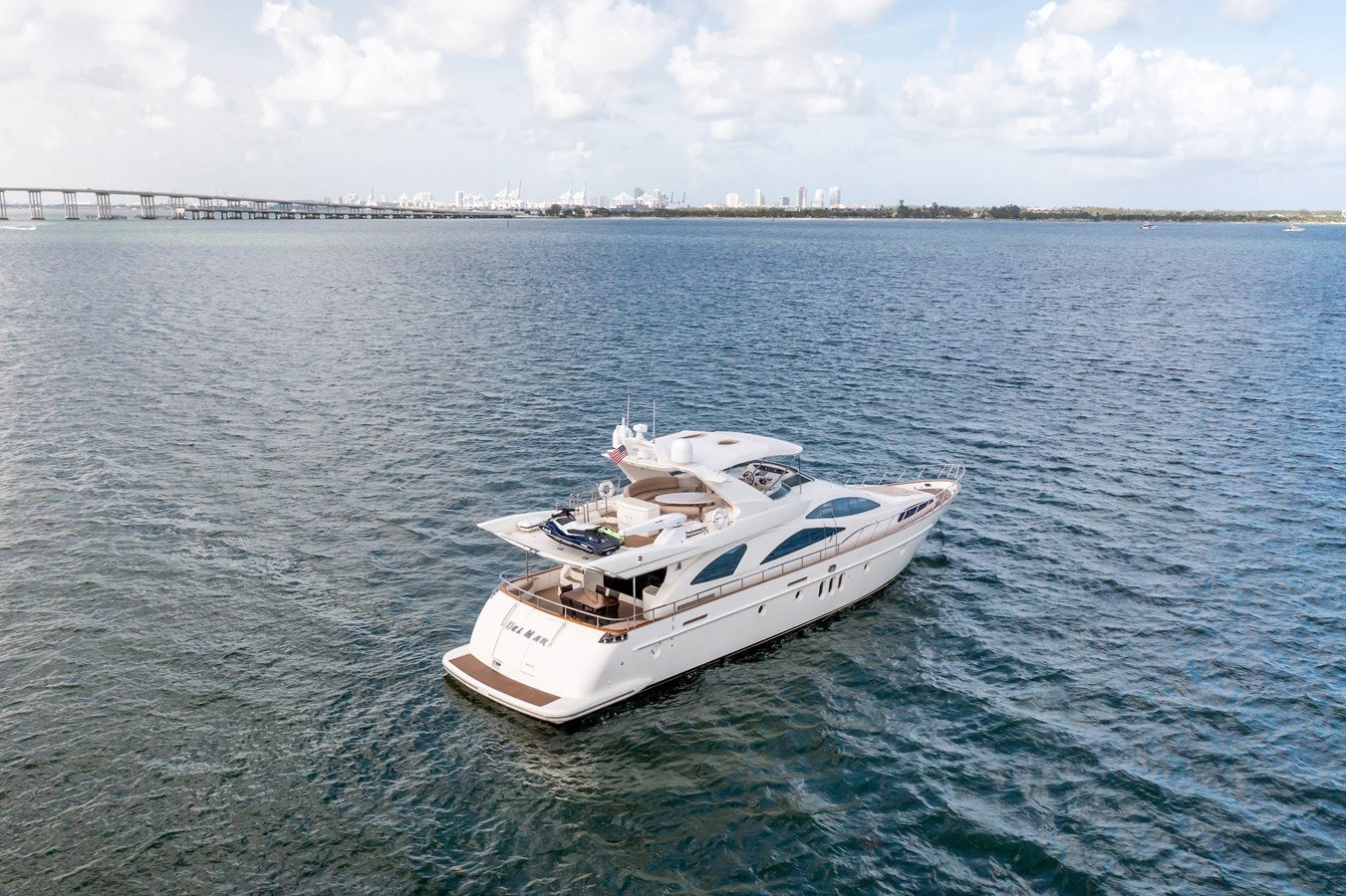 a boat in the water aboard AZIMUT 80 2003 Yacht for Sale