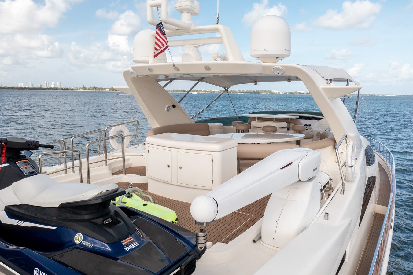 a boat on the water aboard AZIMUT 80 2003 Yacht for Sale