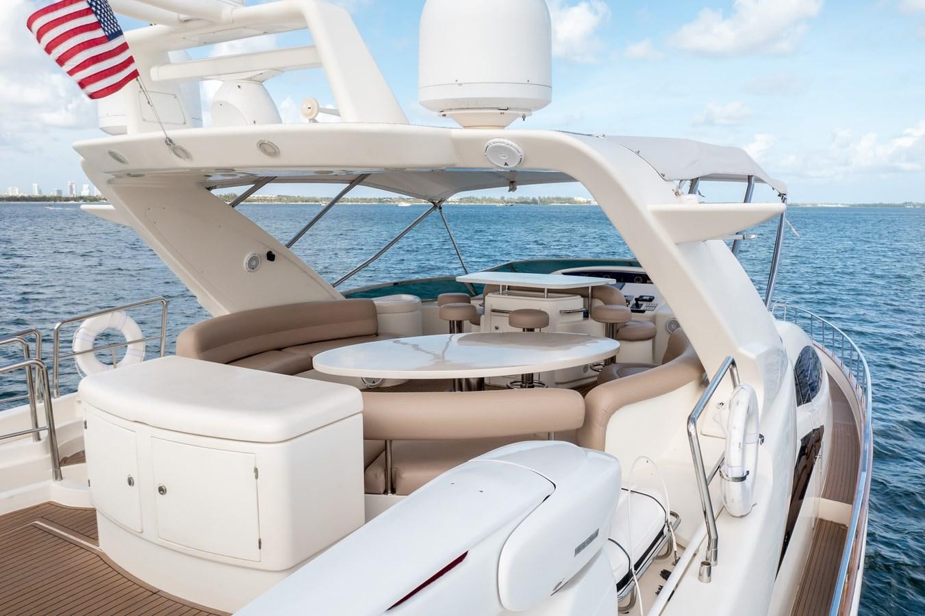 a boat on the water aboard AZIMUT 80 2003 Yacht for Sale
