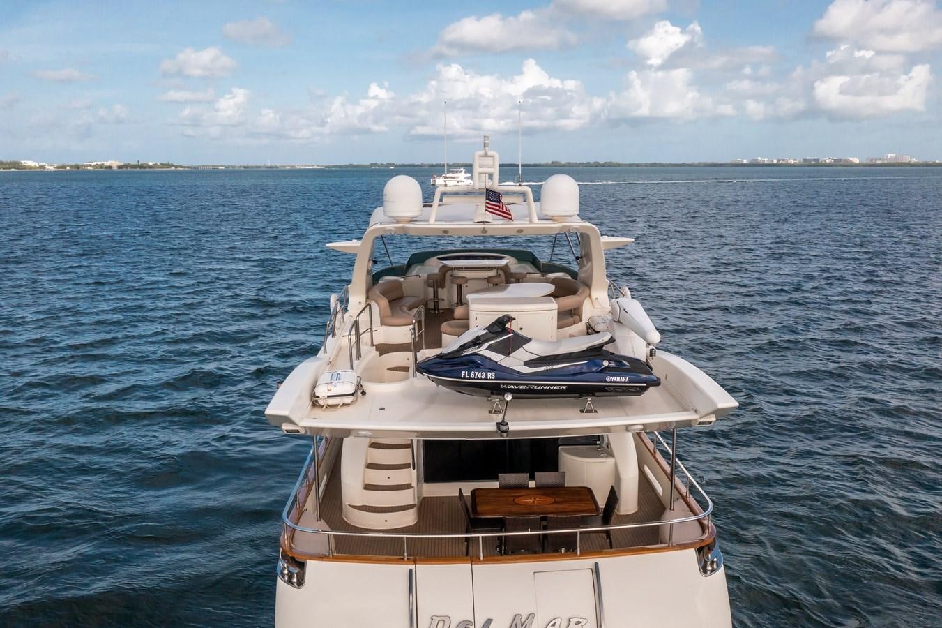 a boat on the water aboard AZIMUT 80 2003 Yacht for Sale