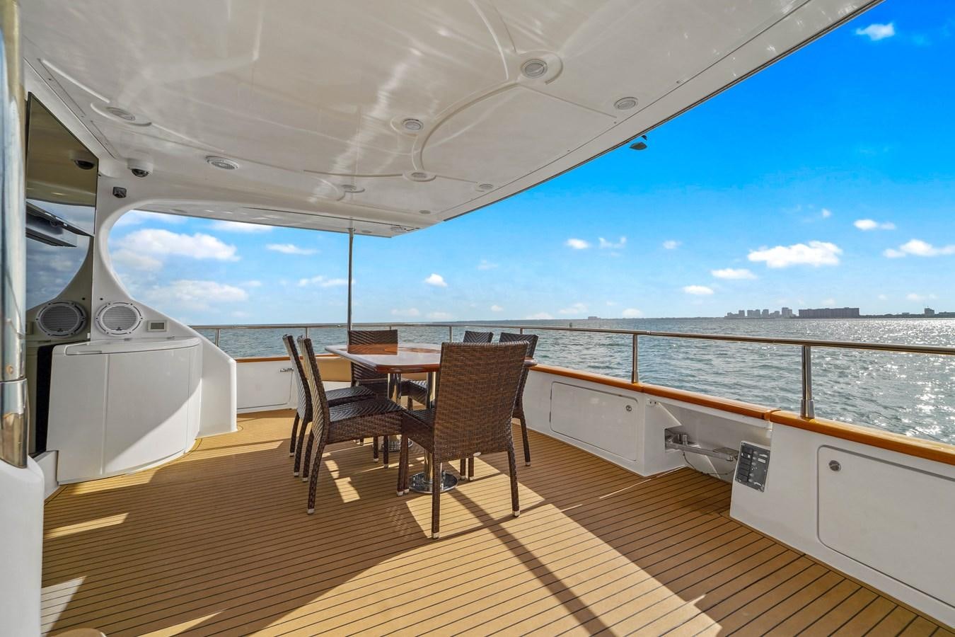 a boat on the water aboard AZIMUT 80 2003 Yacht for Sale