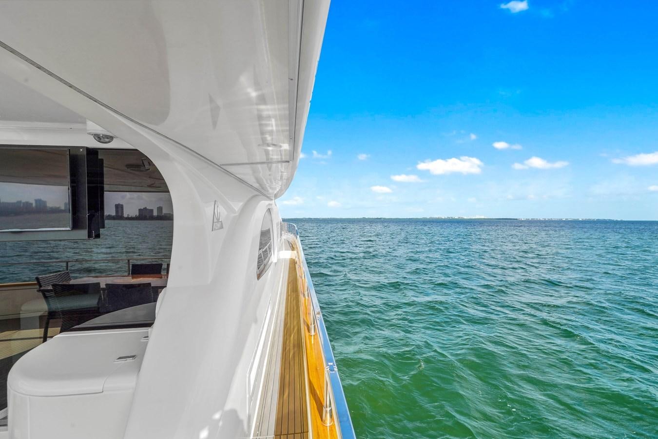 a boat on the water aboard AZIMUT 80 2003 Yacht for Sale