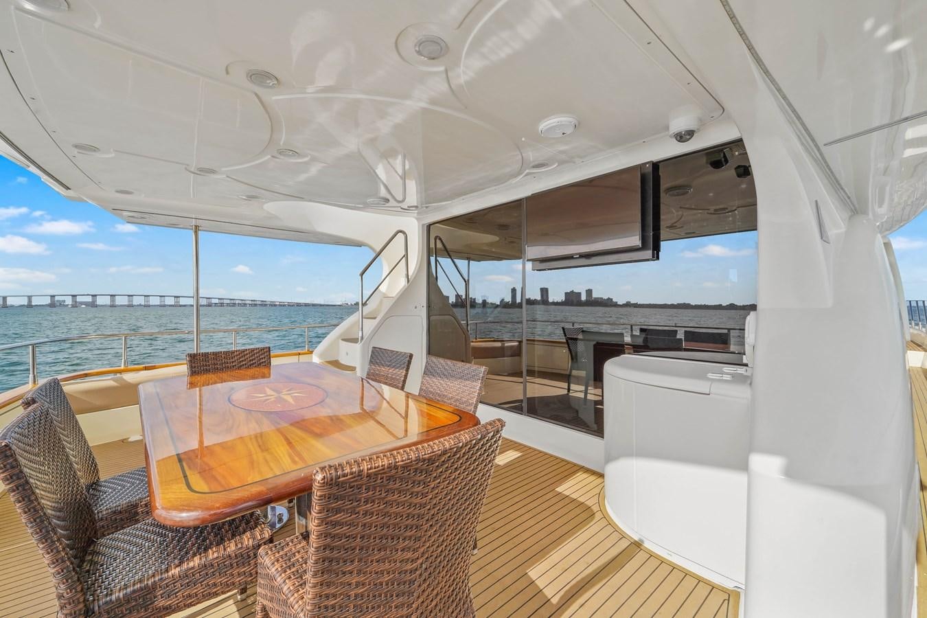 a boat on the water aboard AZIMUT 80 2003 Yacht for Sale