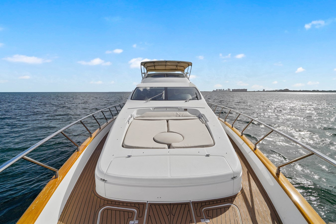 a boat on the water aboard AZIMUT 80 2003 Yacht for Sale